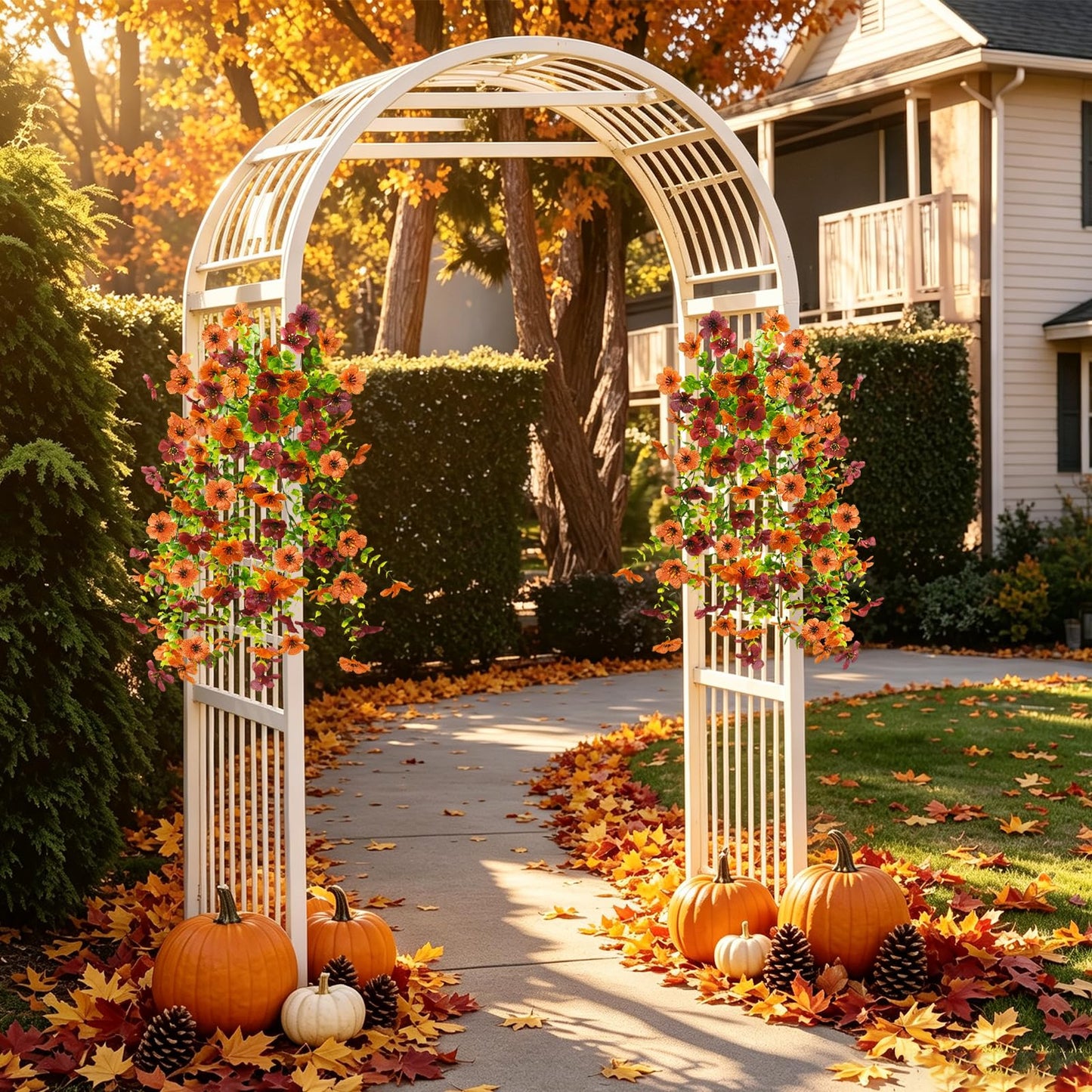 ELVASTON Fall Artificial Outdoor Flowers